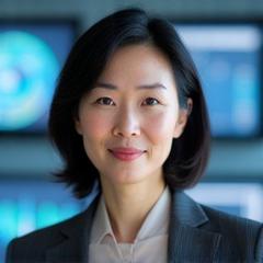 Harbor Echoの流体力学部門の責任者、佐藤愛子のポートレート